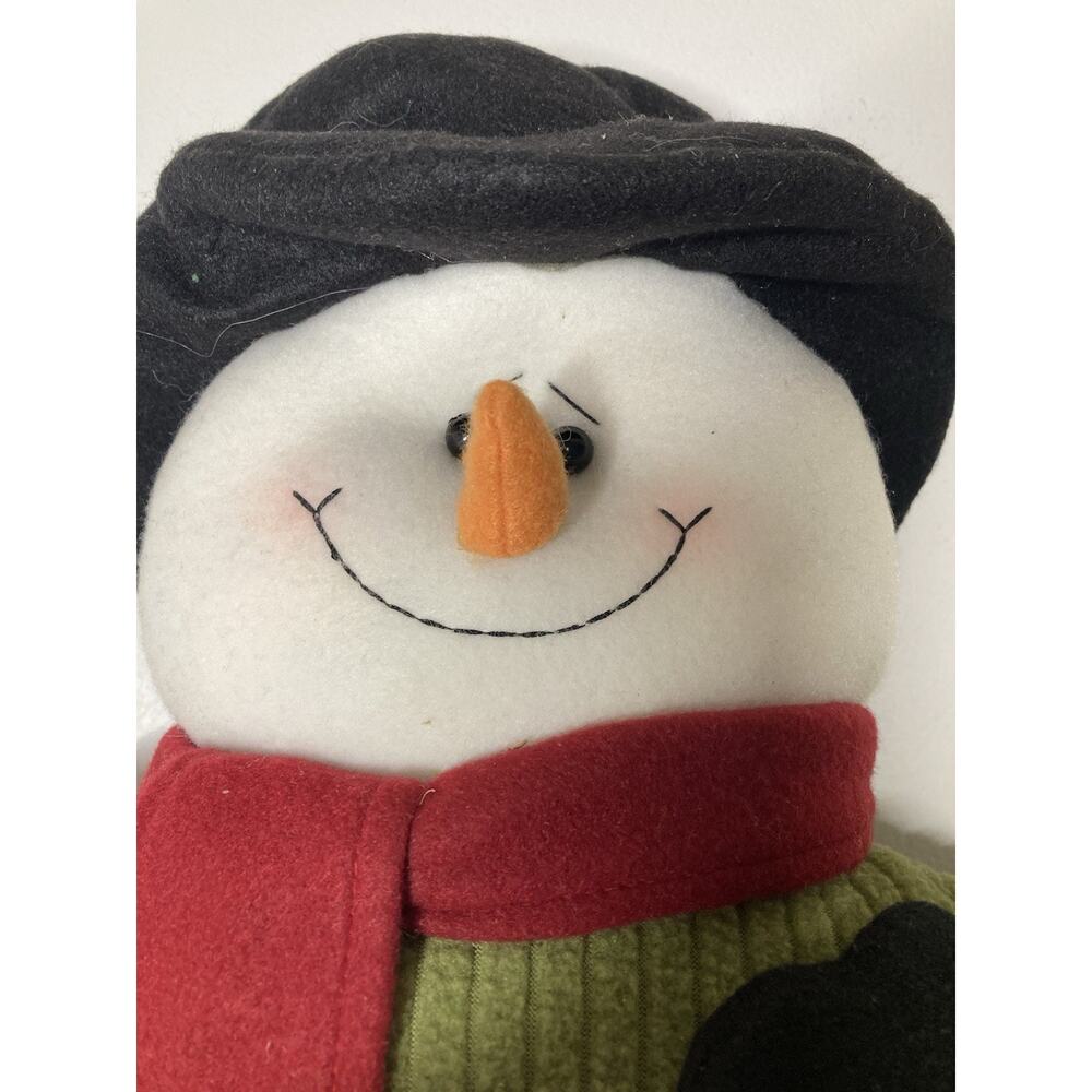 Kohl's Winter Snowman Plush Stuffed 17" Vintage